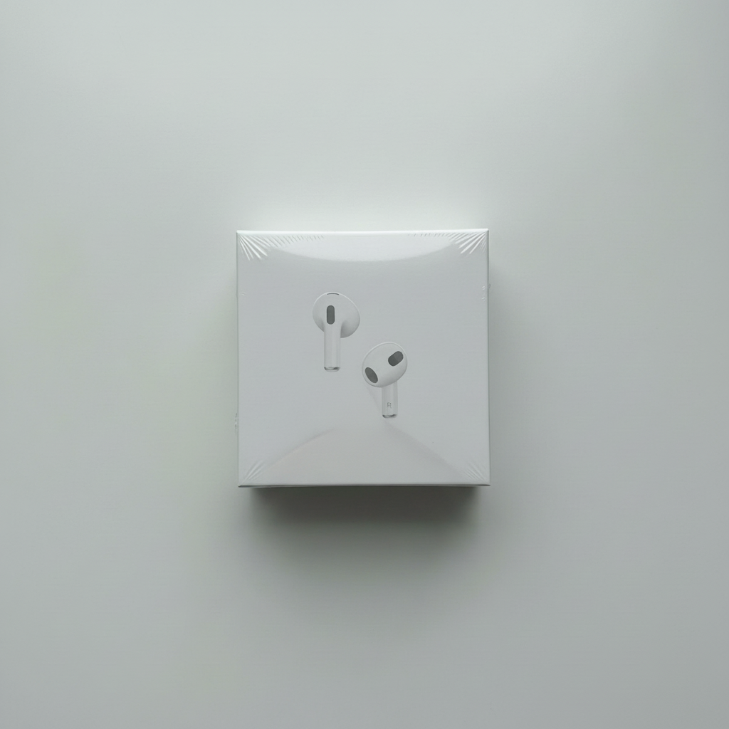 AirPods Pro box flat-lay no text