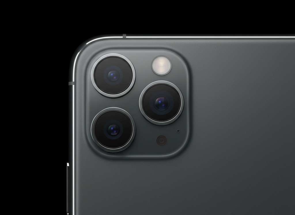 Close-up iPhone 11 Pro Max triple camera