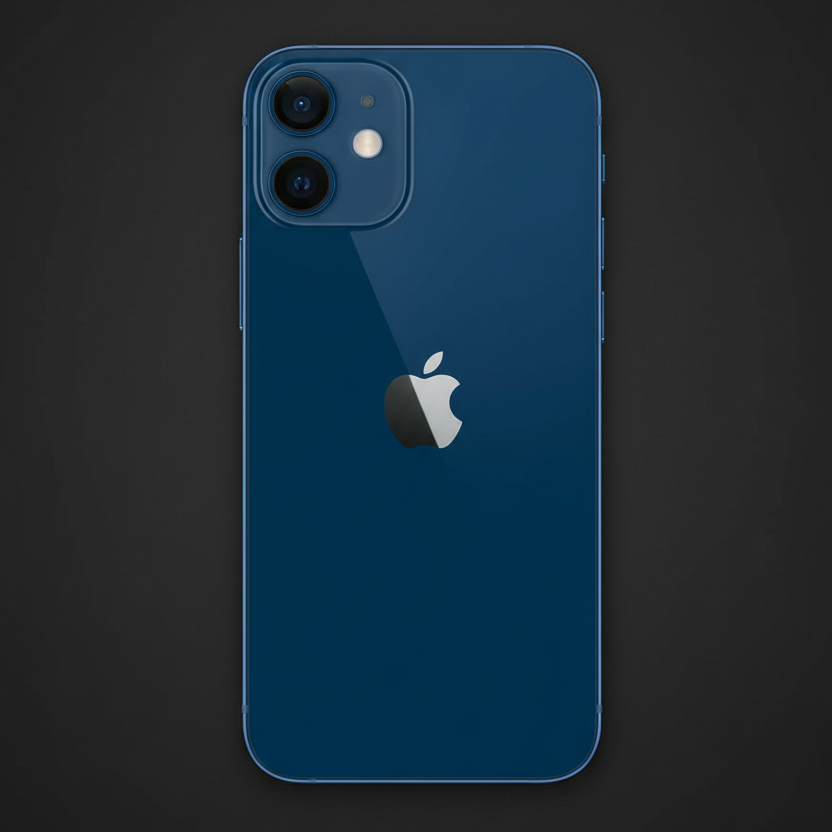 Flat-lay iPhone 12 blue