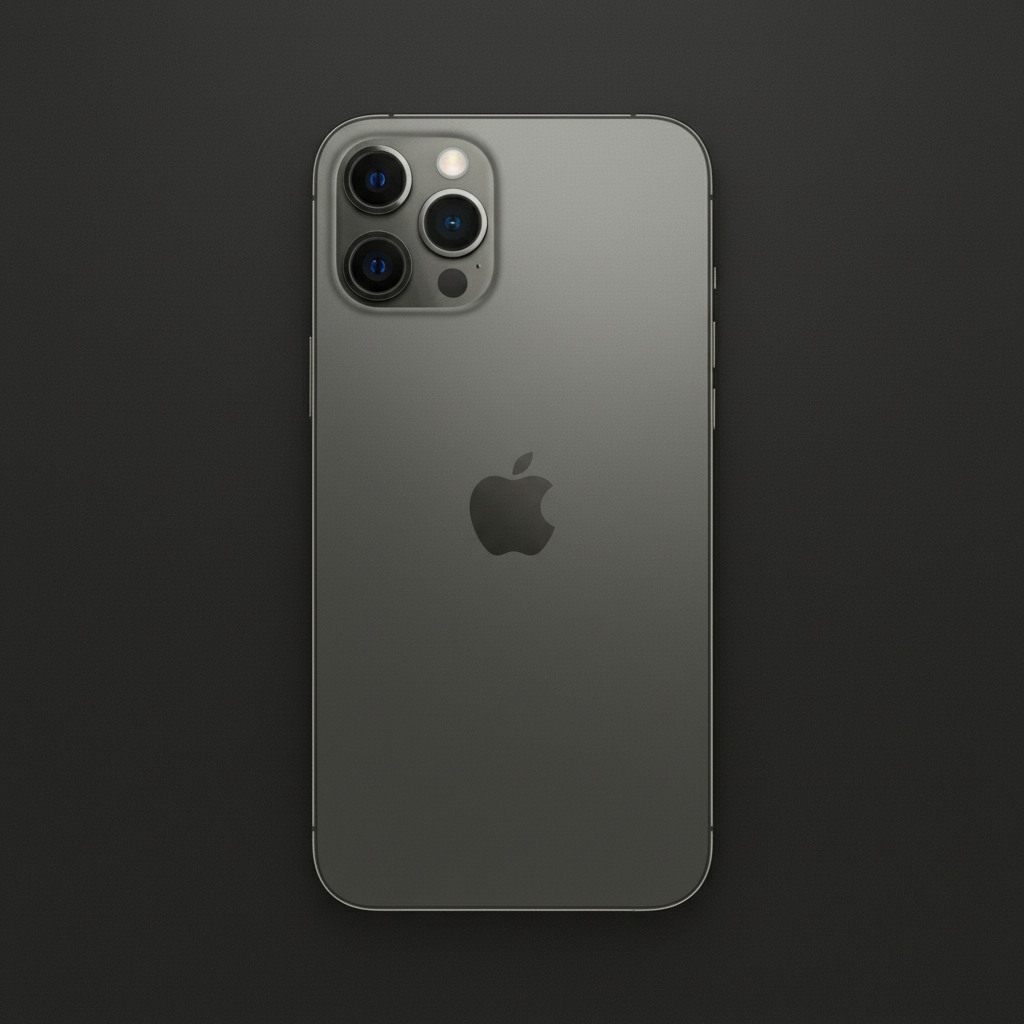 Flat-lay iPhone 12 Pro Max graphite