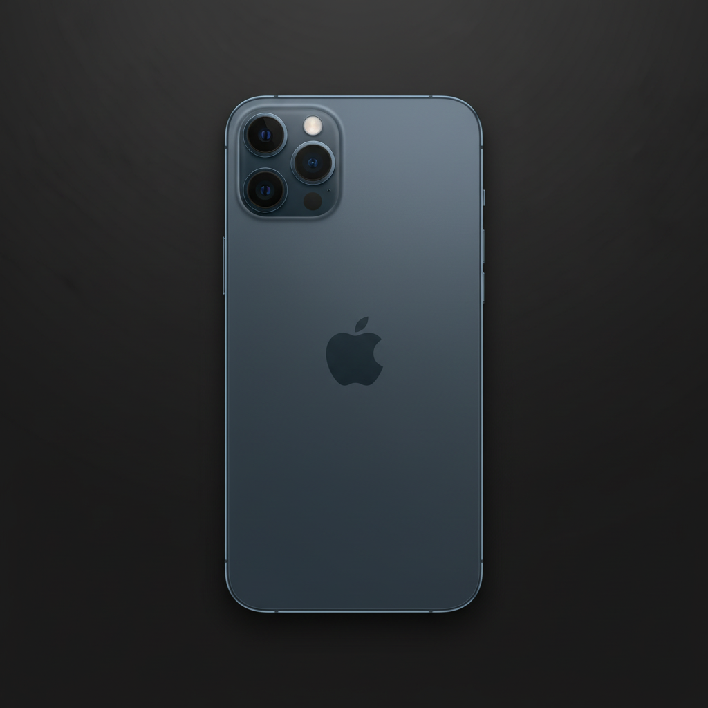 Flat-lay iPhone 12 Pro Max pacific blue