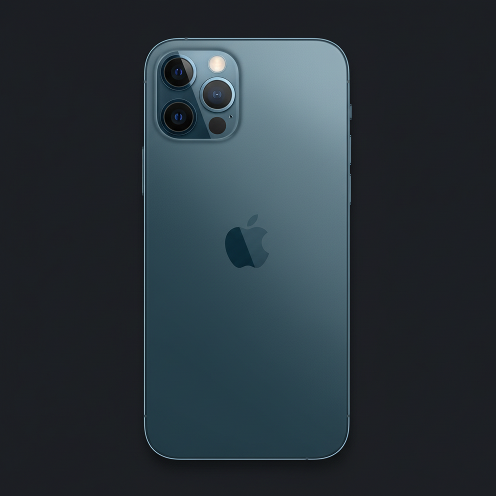 Flat-lay iPhone 12 Pro pacific blue