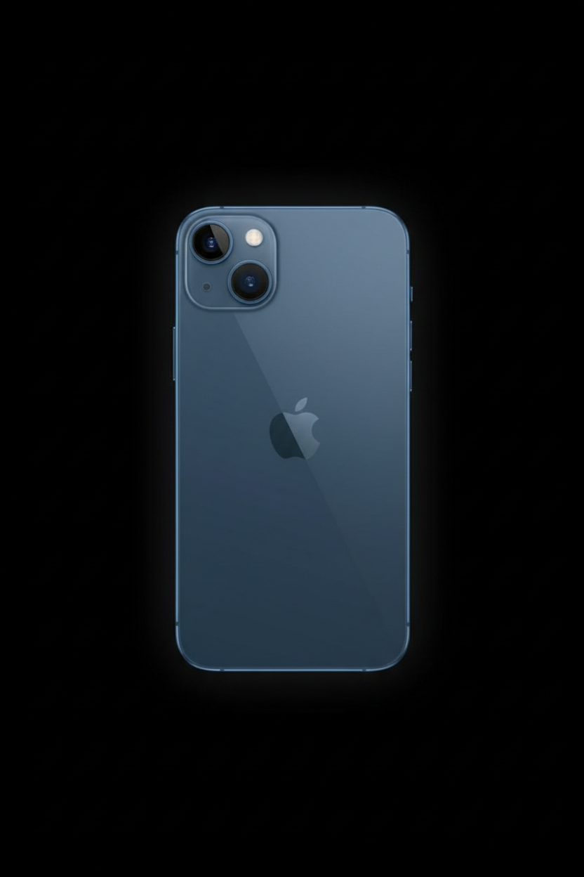 Flat-lay iPhone 13 blue