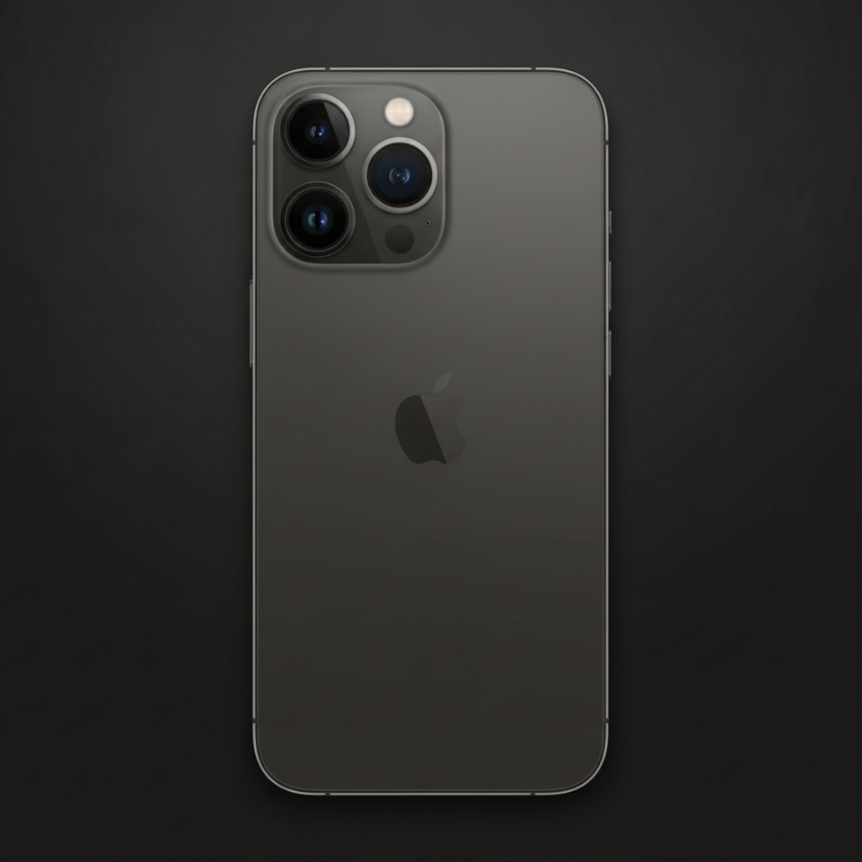 Flat-lay iPhone 13 Pro graphite