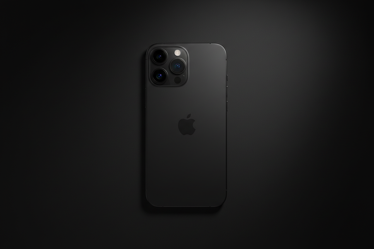 iPhone 14 Pro Max Space Black Flat-Lay
