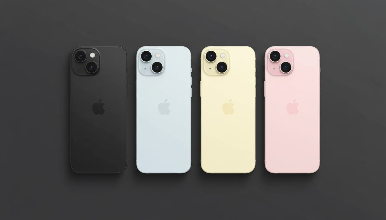 iPhone 15 Dual Camera Flat-Lay
