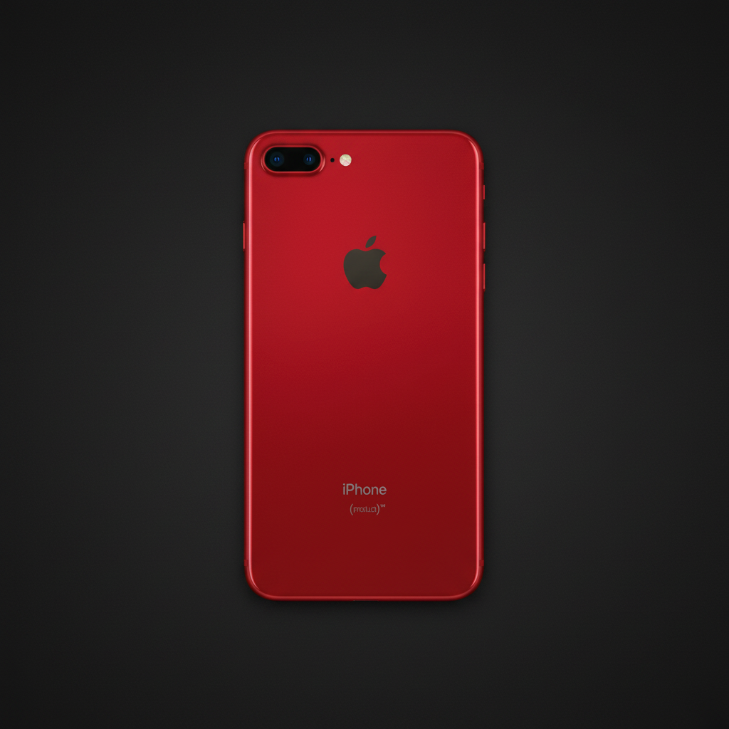 iPhone 8 Plus Red flat-lay