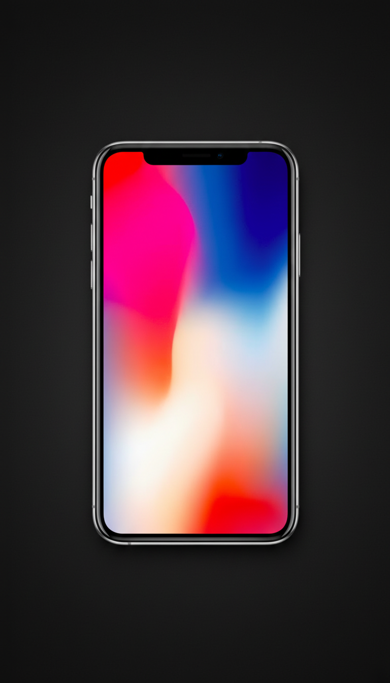 iPhone X flat-lay