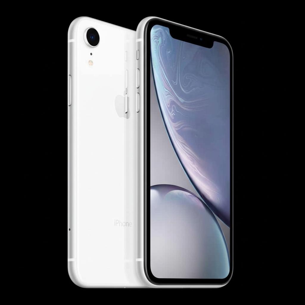 iPhone XR with Black Background