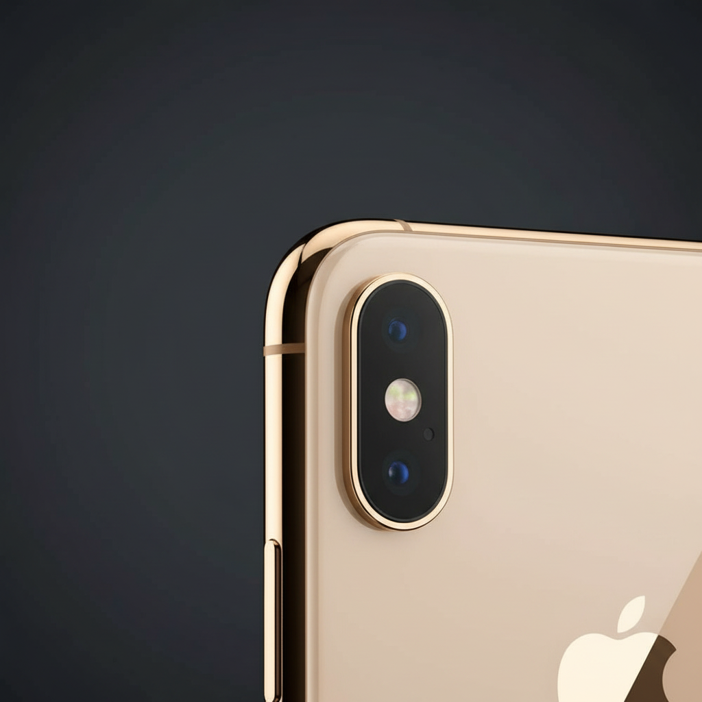 iPhone XS Max camera and frame close-up
